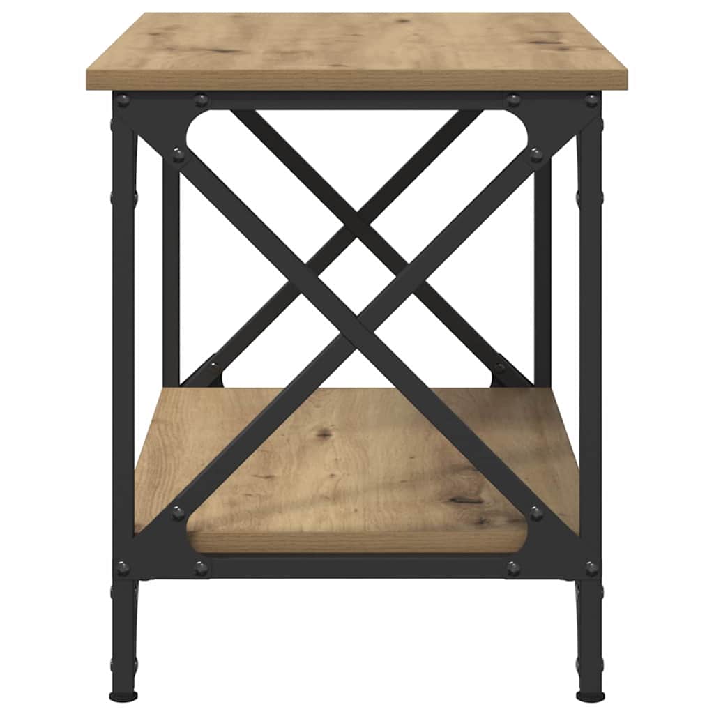 Table d'appoint chêne artisanal 55 x 38 x 45 cm - XIOS