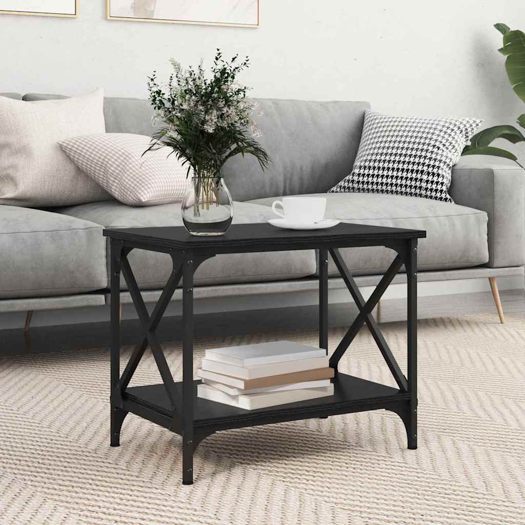 Table d'appoint Chêne noir 55 x 38 x 45 cm Bois d'ingénierie - XIOS