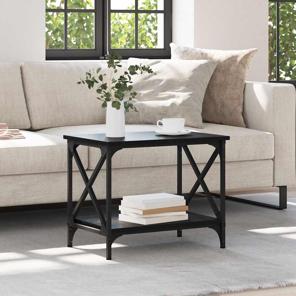 Table d'appoint Chêne noir 55 x 38 x 45 cm Bois d'ingénierie - XIOS