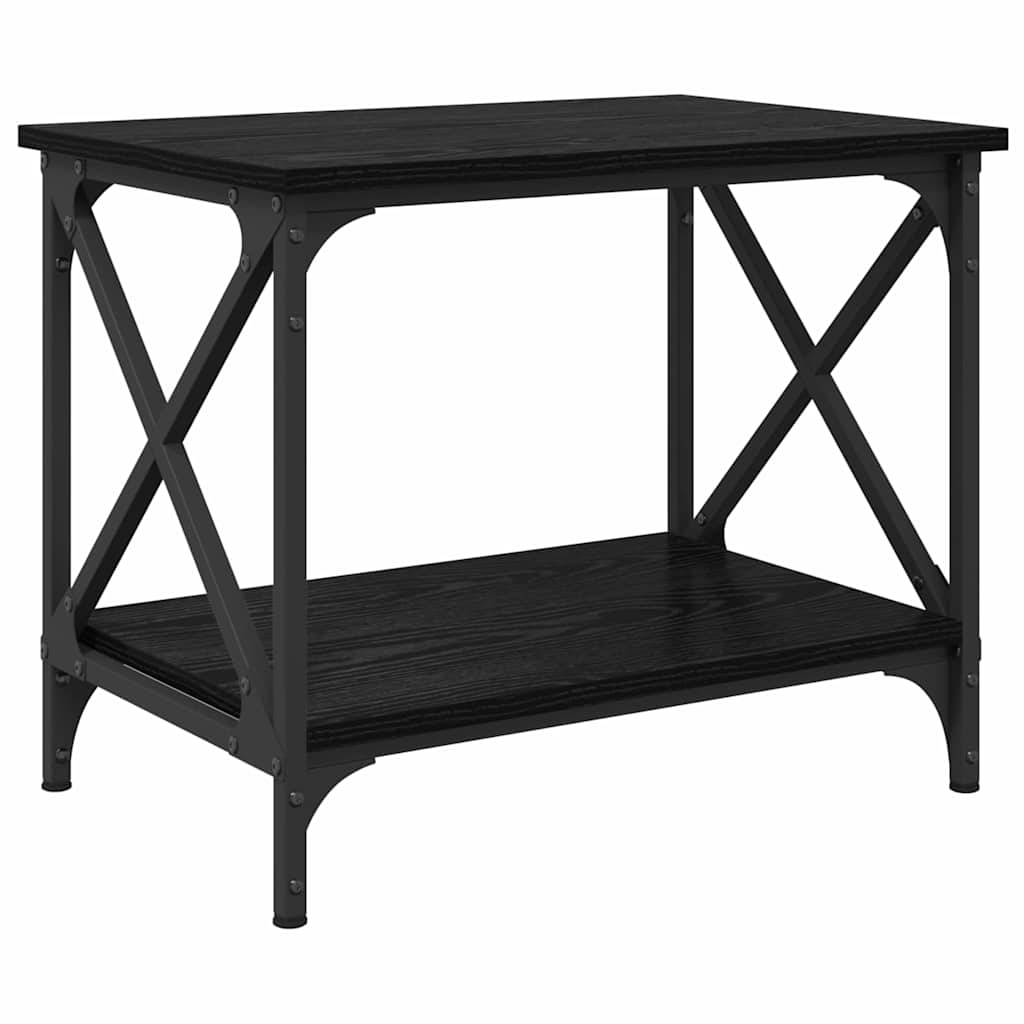 Table d'appoint Chêne noir 55 x 38 x 45 cm Bois d'ingénierie - XIOS