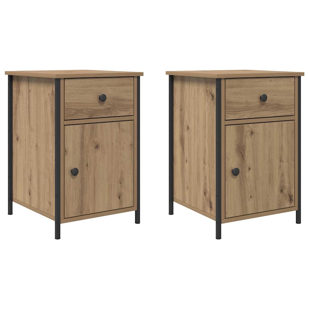 Cabinet de chevet 2 pcs Chêne artisanal 40 x 42 x 60 cm