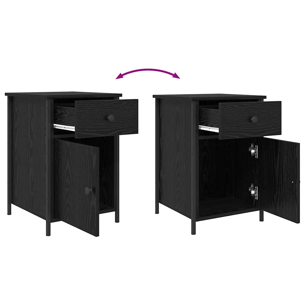 Cabinet de chevet Chêne noir 40 x 42 x 60 cm Bois d'ingénierie - XIOS