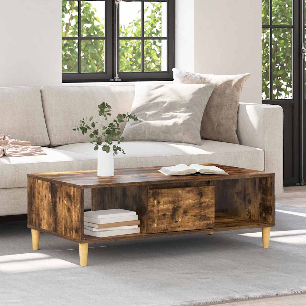 Table basse Chêne fumé 103,5 x 60 x 35 cm Bois d'ingénierie - XIOS
