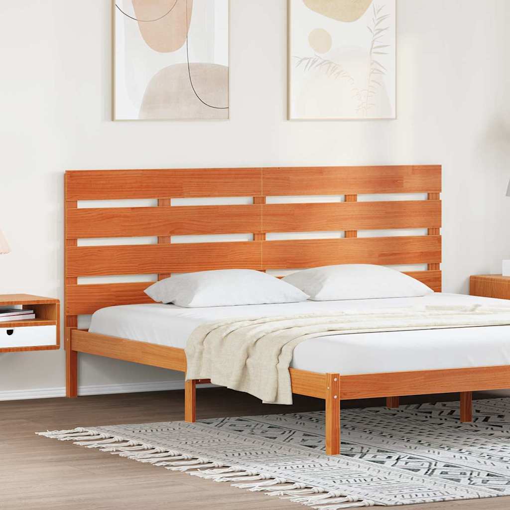 Tête de Lit Marron cire 200.5 x 3 x 80 cm Bois massif en pin - XIOS