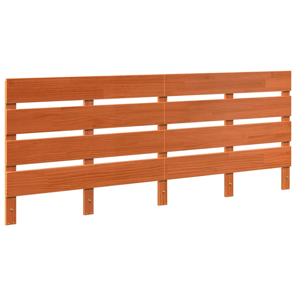 Tête de Lit Marron cire 200.5 x 3 x 80 cm Bois massif en pin - XIOS