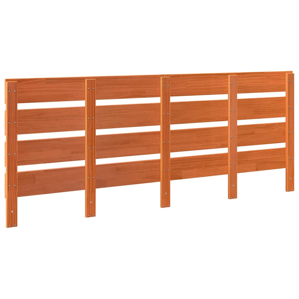 Tête de Lit Marron cire 200.5 x 3 x 80 cm Bois massif en pin - XIOS