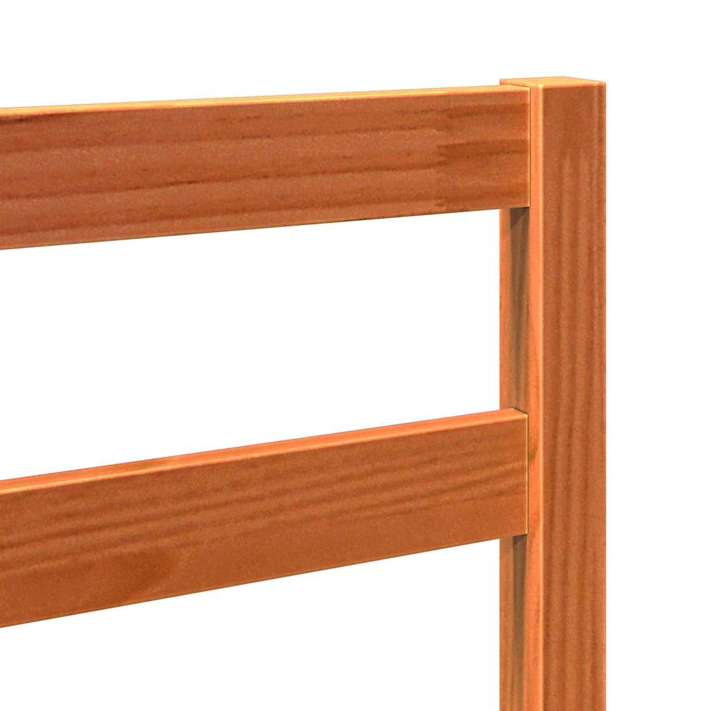 Tête de lit Marron cire 105.5 x 4 x 104 cm Bois massif en pin - XIOS