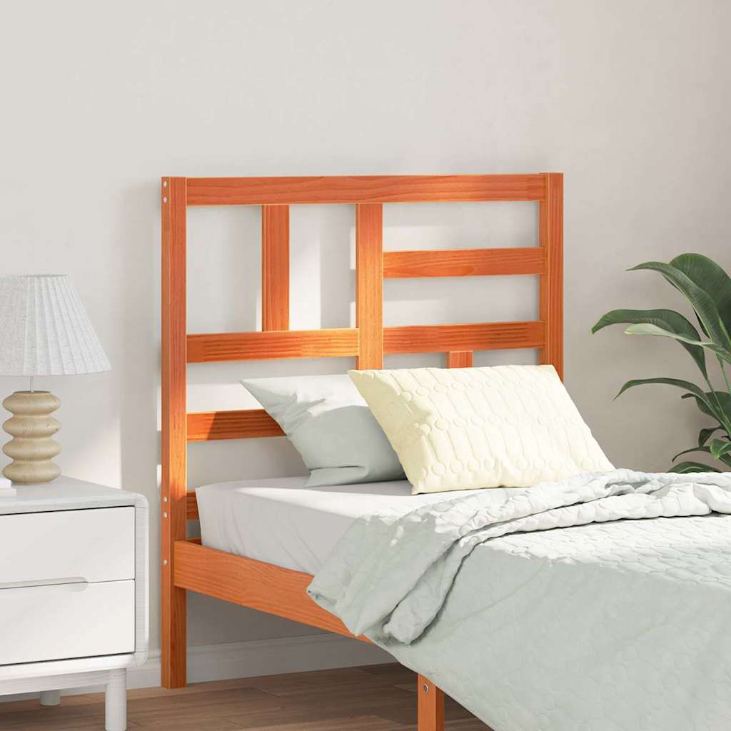 Tête de lit Marron cire 105.5 x 4 x 104 cm Bois massif en pin - XIOS