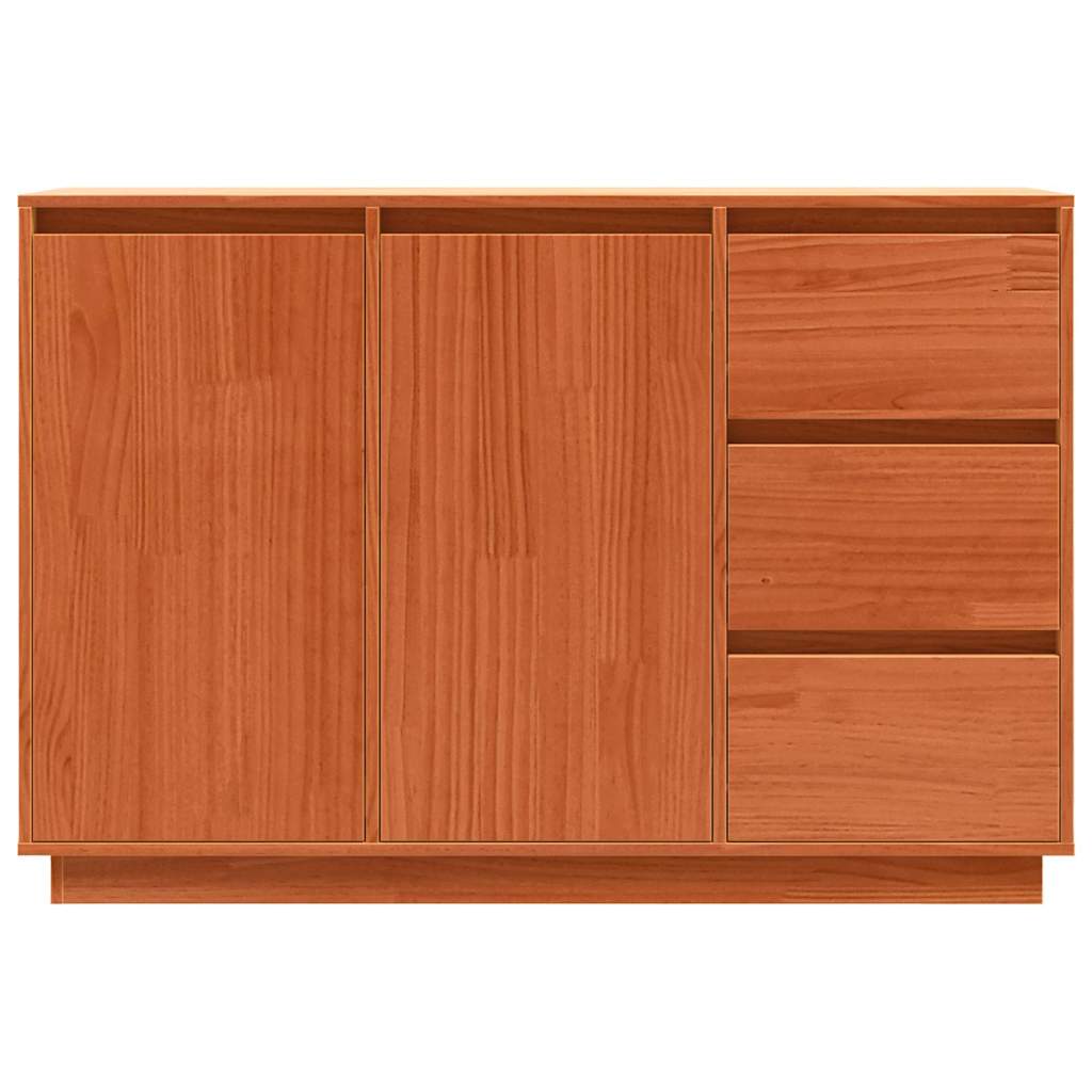 Buffet avec tiroir Marron 111 x 34 x 75 cm Bois de pin massif - XIOS