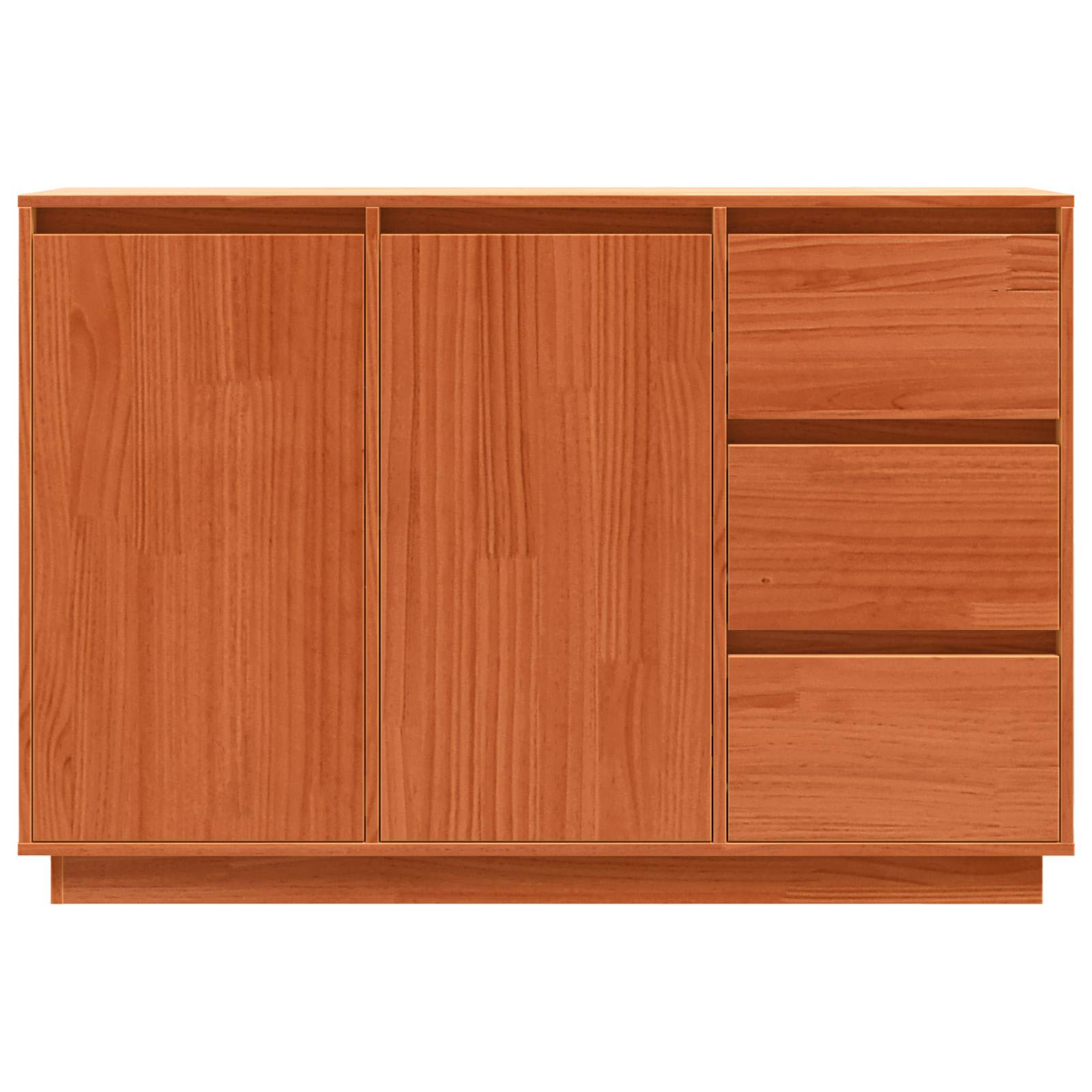 Buffet avec tiroir Chêne brun 111 x 34 x 75 cm Pin massif - XIOS