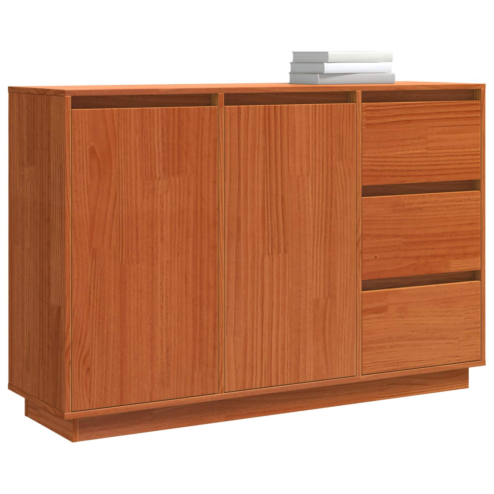 Buffet avec tiroir Chêne brun 111 x 34 x 75 cm Pin massif - XIOS