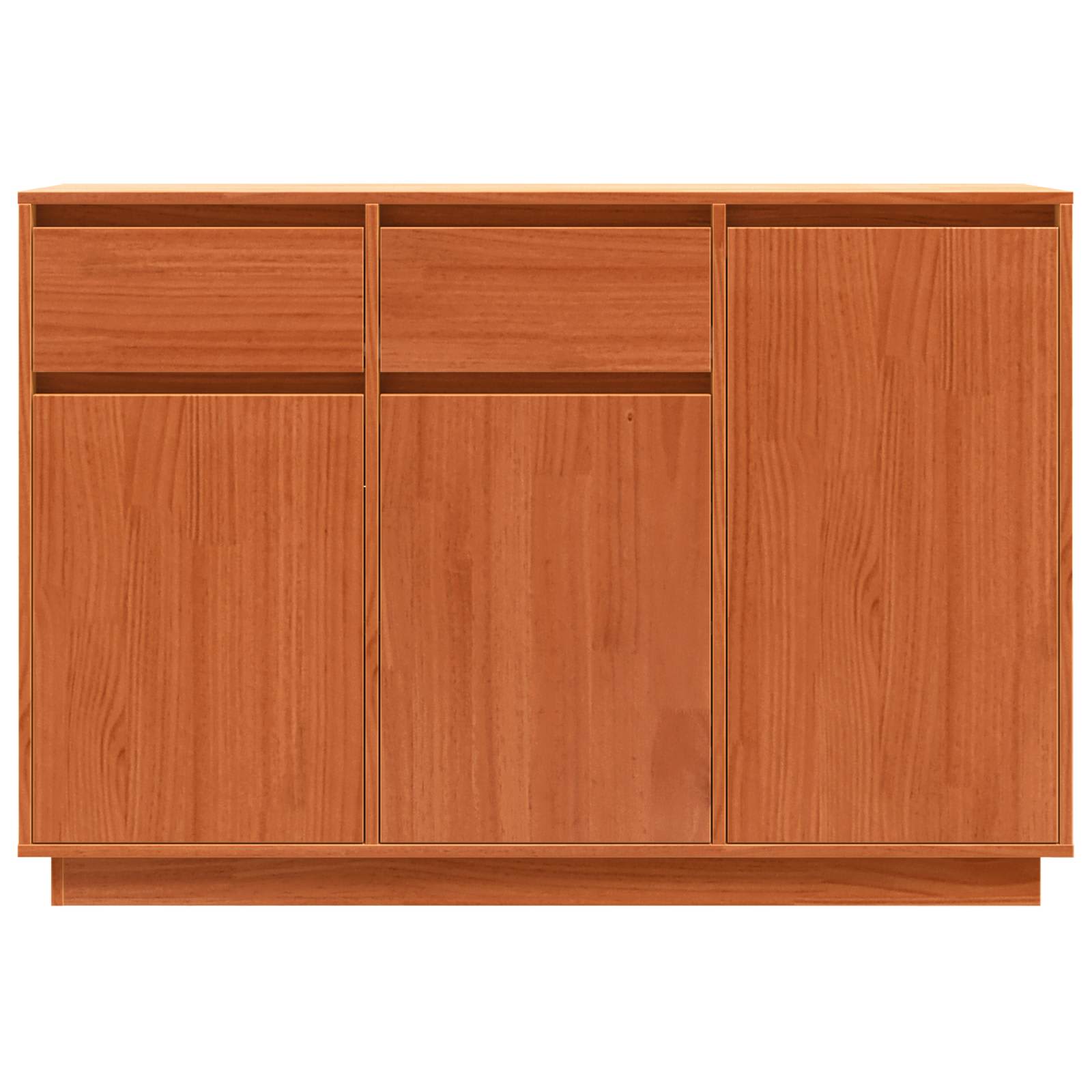 Buffet avec tiroir Brun cire 110 x 34 x 75 cm Pin massif - XIOS