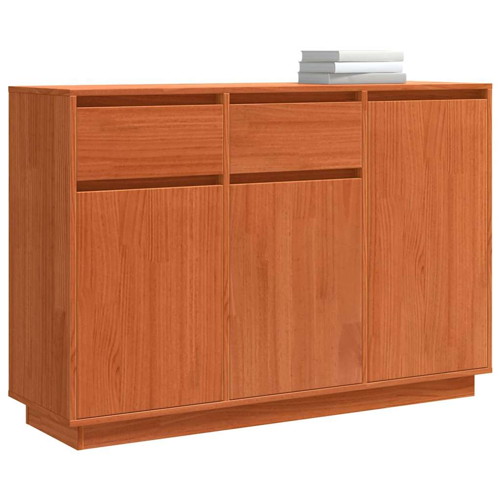 Buffet Marron cire 110 x 34 x 75 cm Bois massif en pin - XIOS