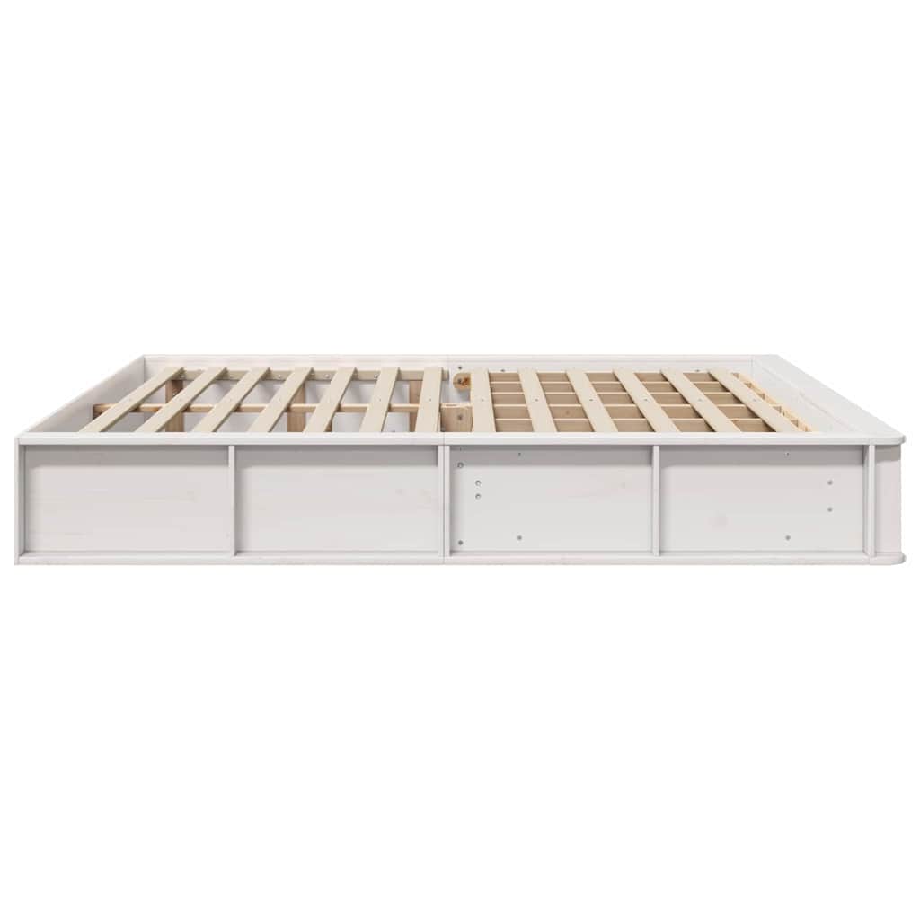 Cadre de lit Blanc 180 x 200 cm Bois de pin massif - XIOS