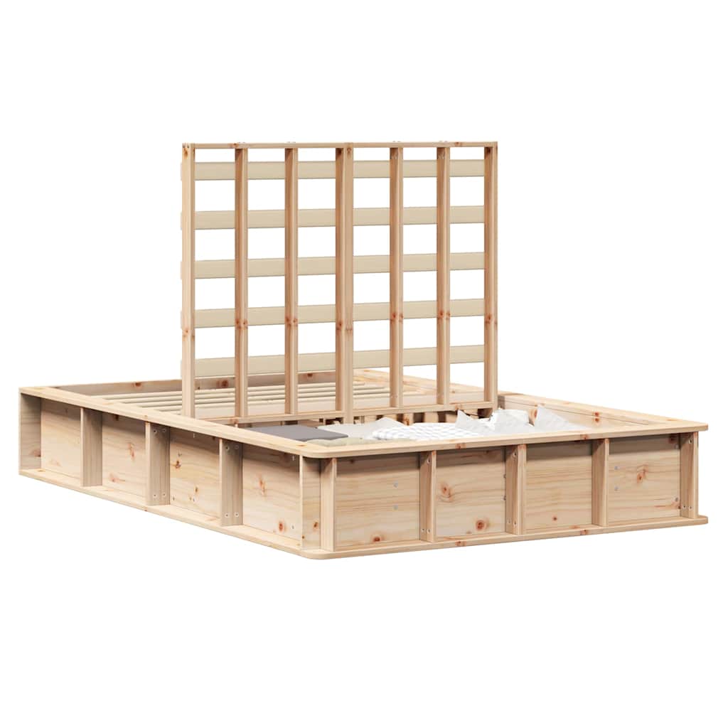 Cadre de lit Pin massif 210 x 158 x 30 cm Pin massif - XIOS