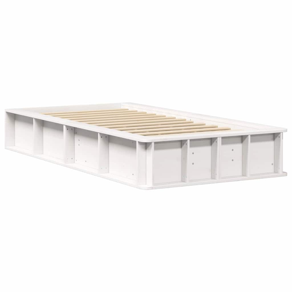 Cadre de lit avec stockage Blanc 80 x 200 cm bois
