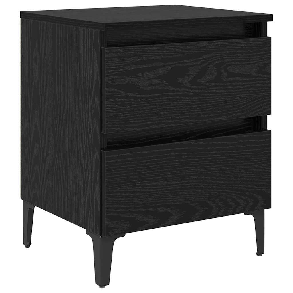 Cabinet de chevet Chêne noir 40 x 35 x 50 cm Bois d'ingénierie - XIOS