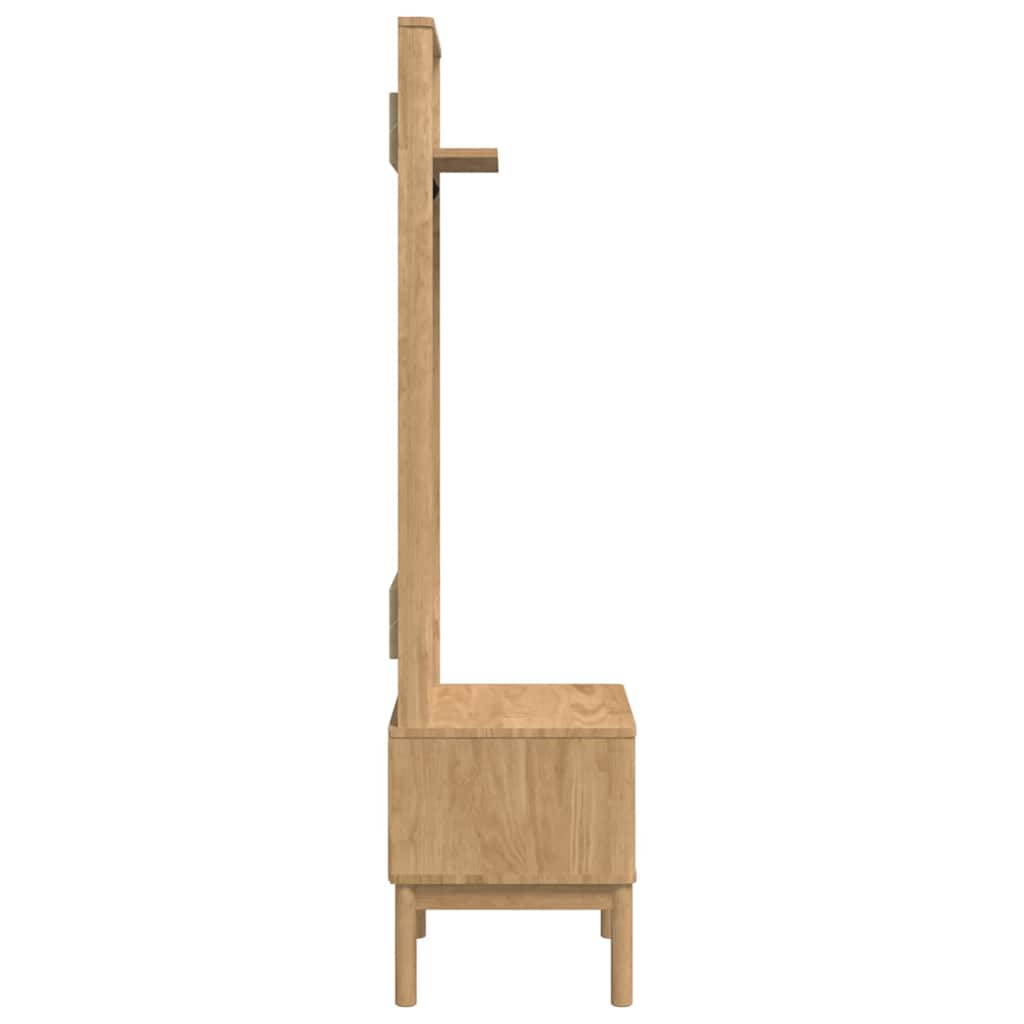Meuble de couloir FLORO Cire marron 50 x 40 x 158 cm - XIOS