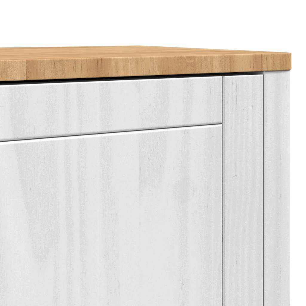 Buffet FLORO Blanc 70 x 30 x 70,5 cm Bois de Pin Massif - XIOS