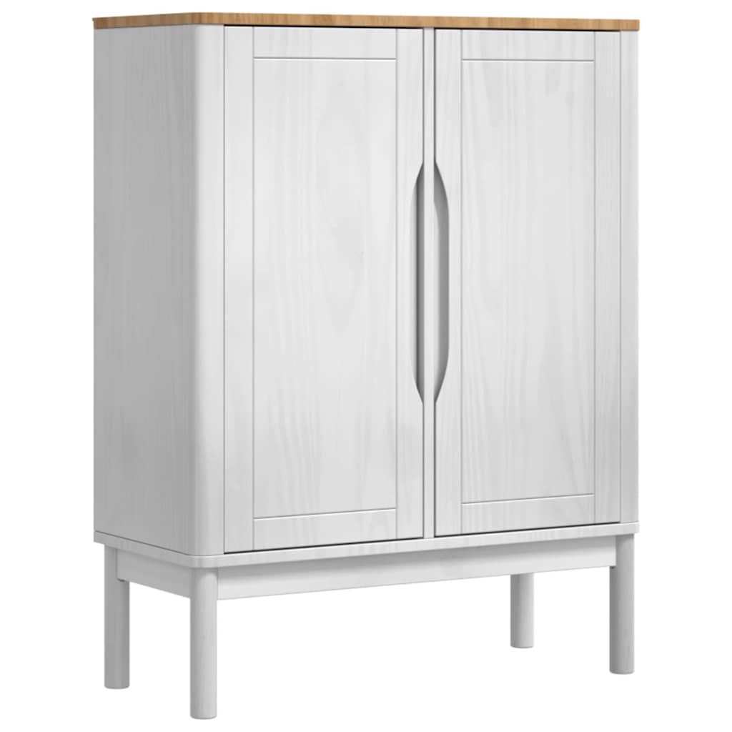 Buffet FLORO Blanc 70 x 30 x 70,5 cm Bois de Pin Massif - XIOS