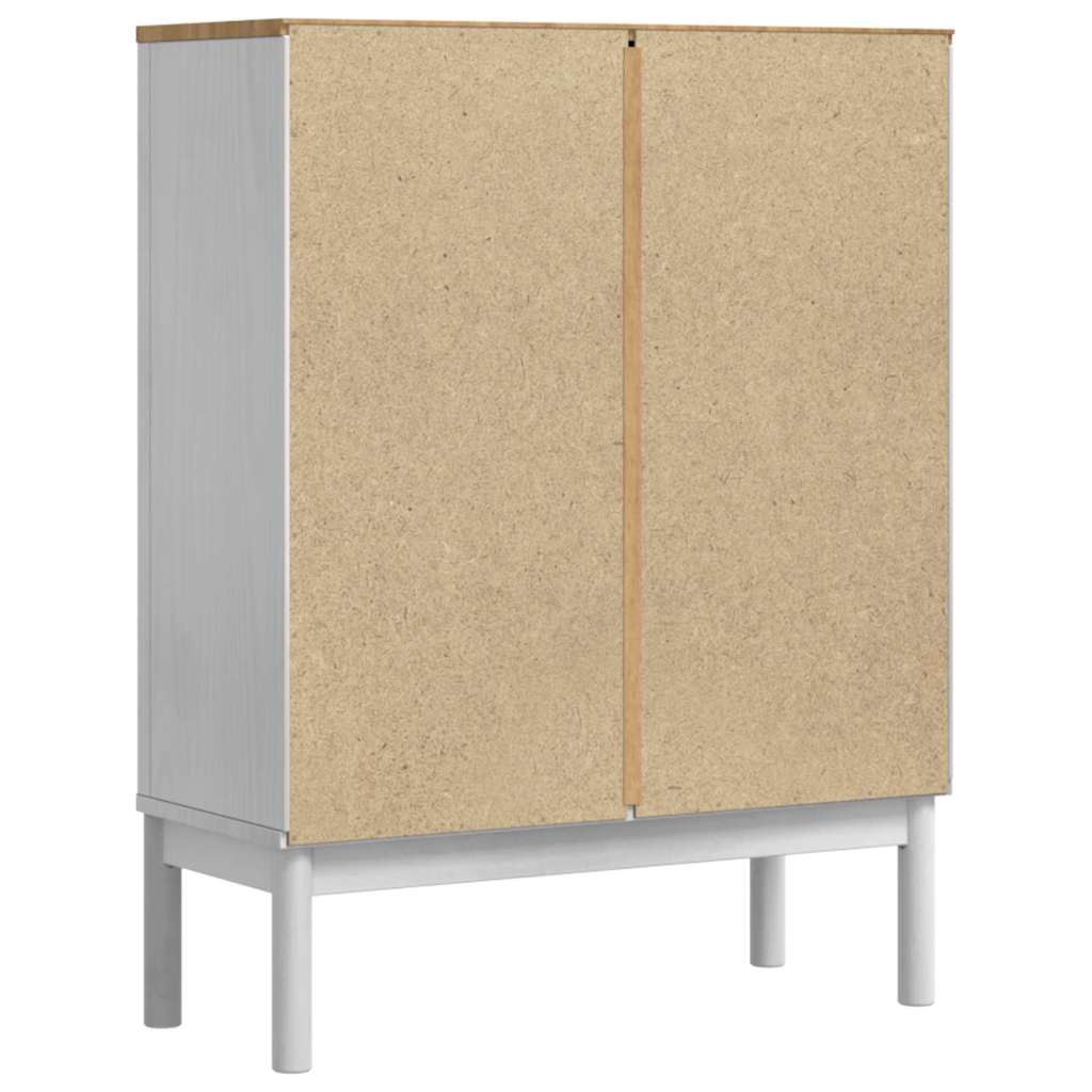 Buffet FLORO Blanc 70 x 30 x 70,5 cm Bois de Pin Massif - XIOS