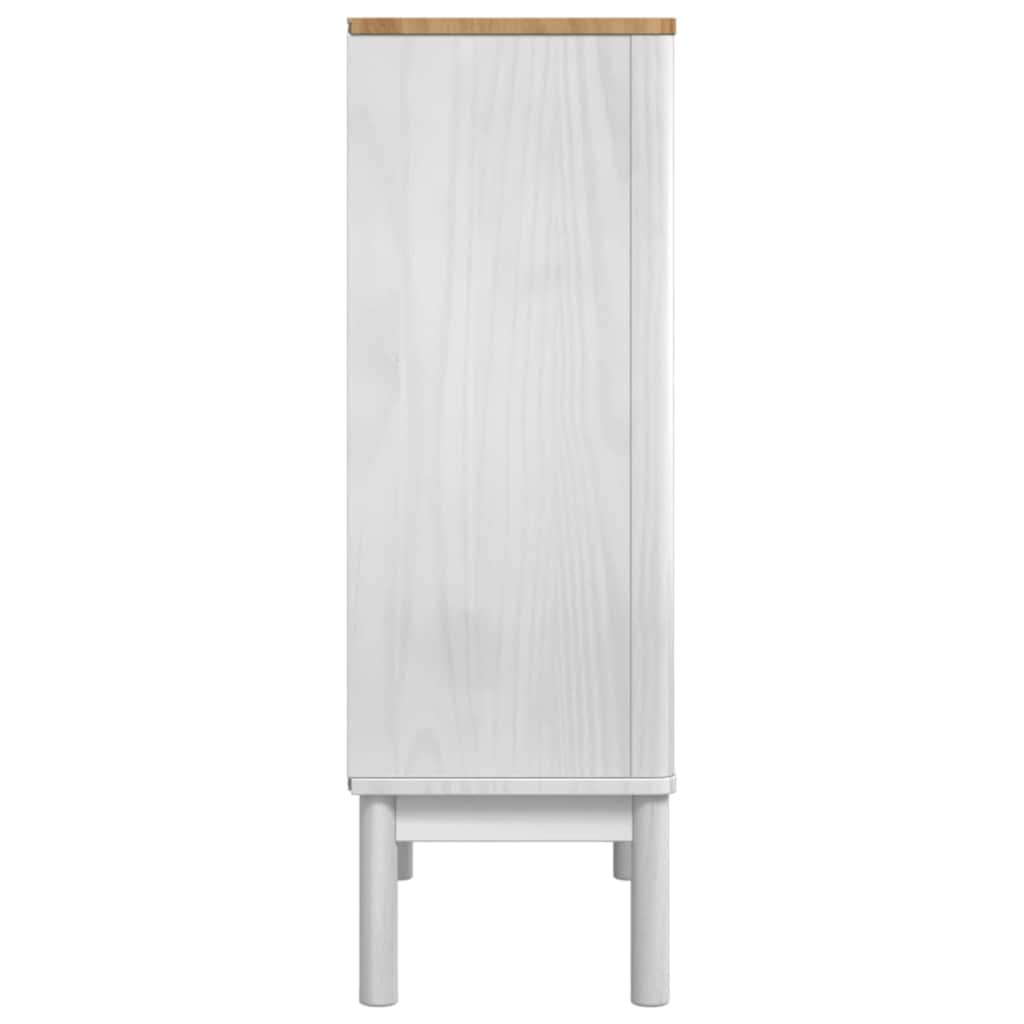 Buffet FLORO Blanc 70 x 30 x 70,5 cm Bois de Pin Massif - XIOS