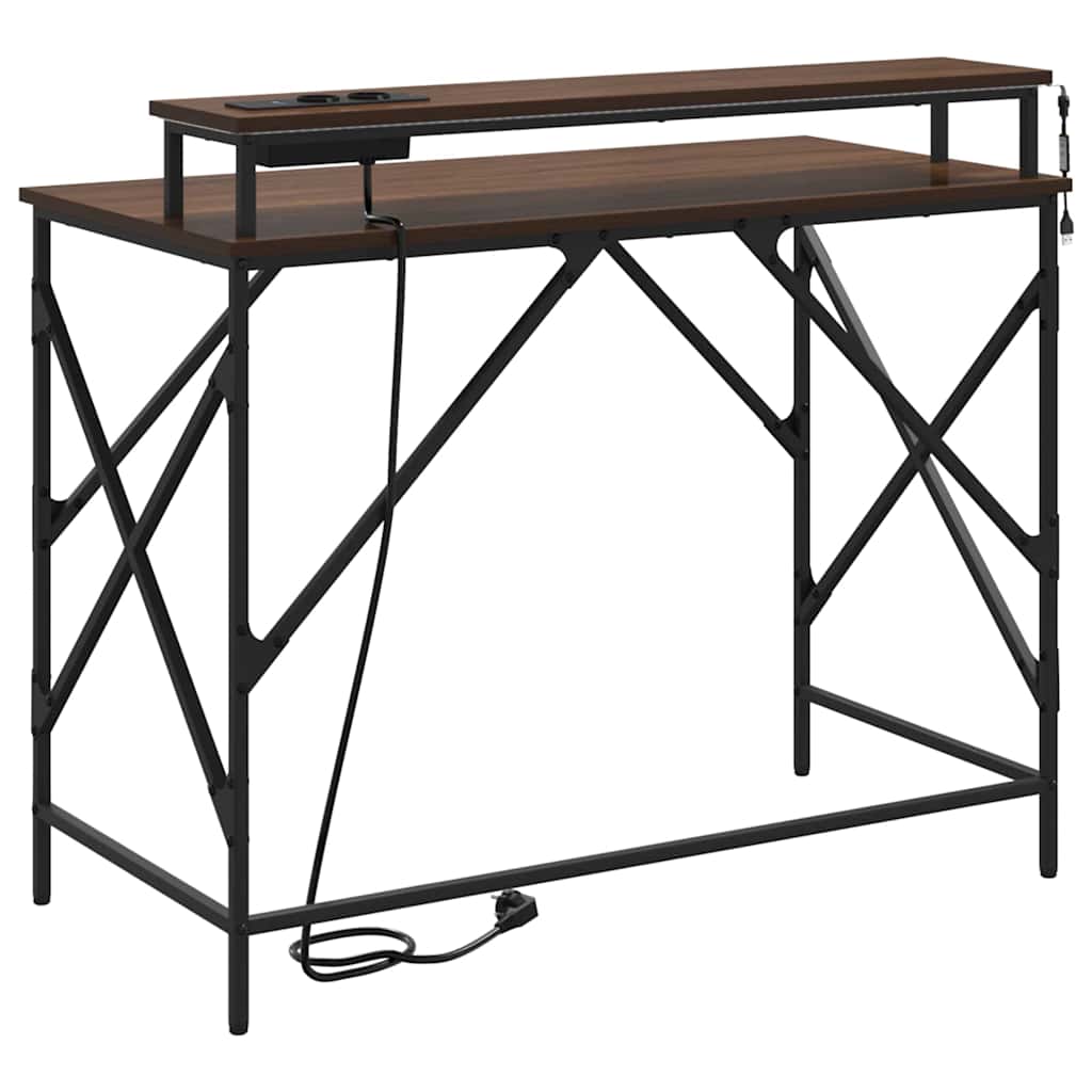 Bureau Chêne marron 100 x 50 x 86.5 cm Bois d'ingénierie - XIOS