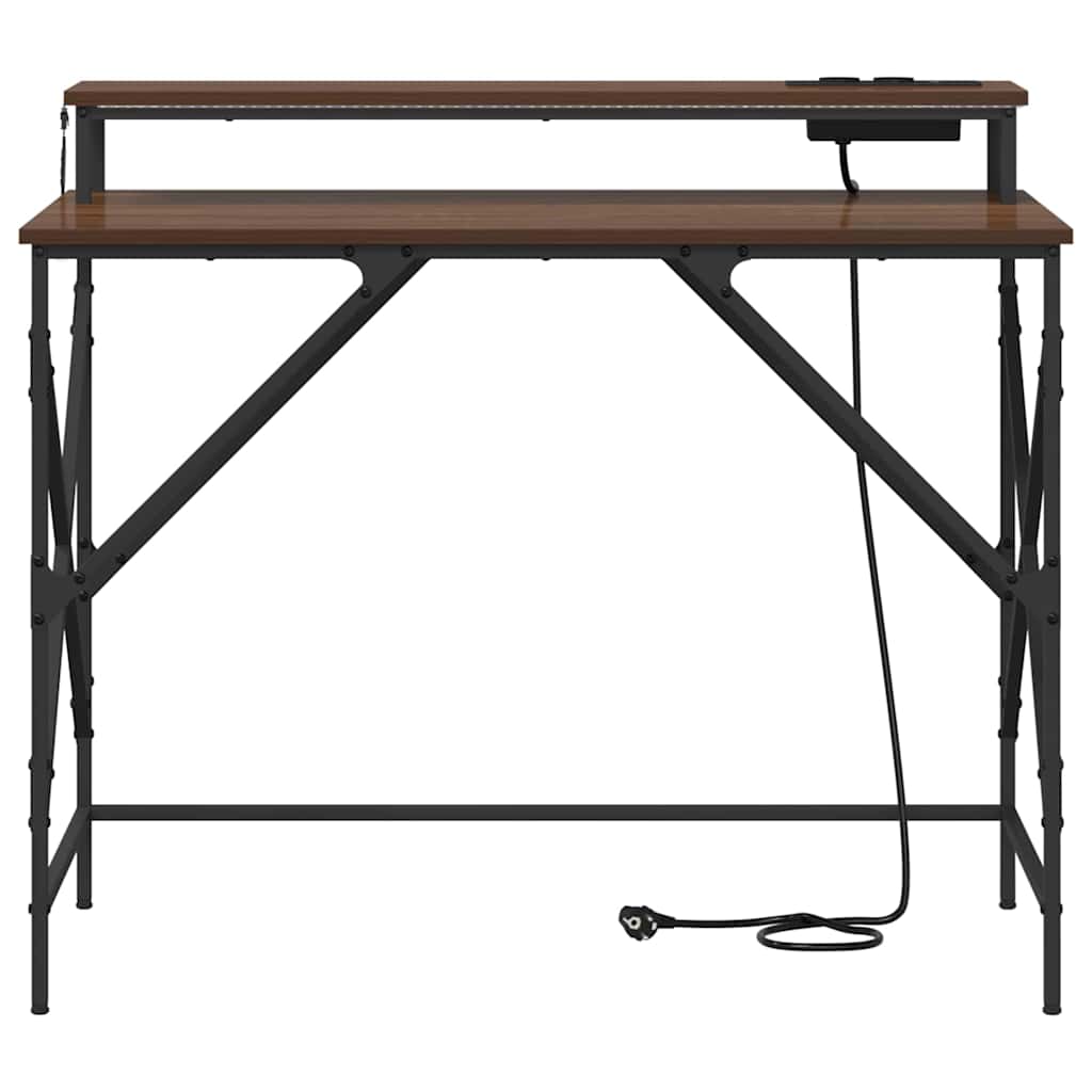 Bureau Chêne marron 100 x 50 x 86.5 cm Bois d'ingénierie - XIOS