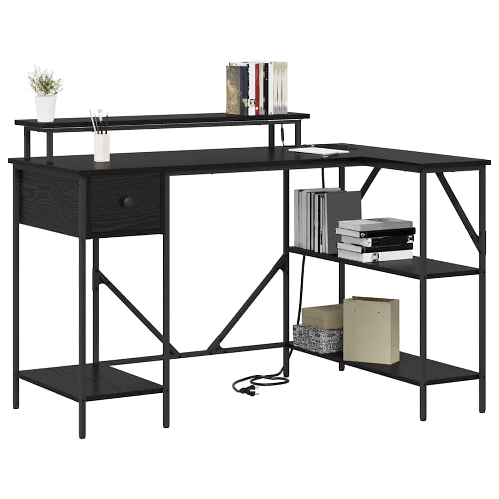 Bureau Chêne noir 120 x 79 x 86.5 cm Bois d'ingénierie - XIOS