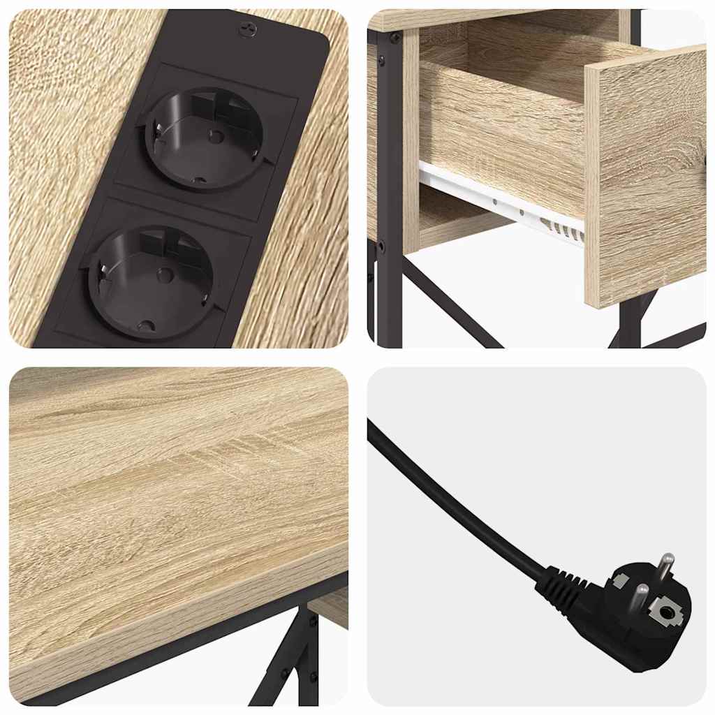 Bureau Chêne sonoma 120 x 79 x 86.5 cm Bois d'ingénierie - XIOS