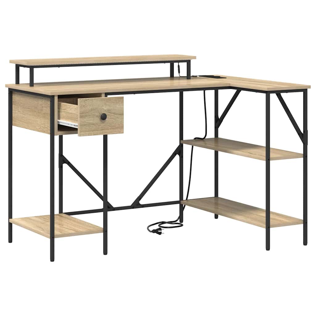 Bureau Chêne sonoma 120 x 79 x 86.5 cm Bois d'ingénierie - XIOS
