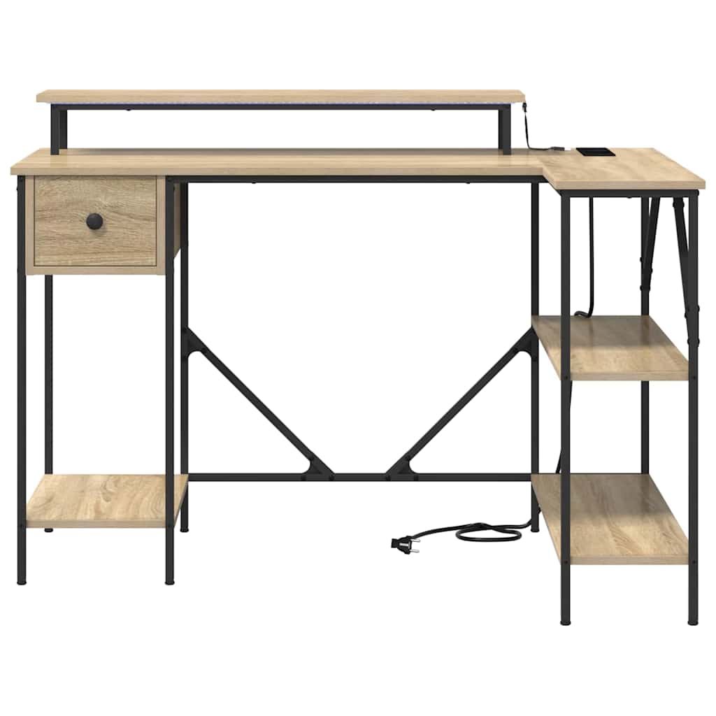 Bureau Chêne sonoma 120 x 79 x 86.5 cm Bois d'ingénierie - XIOS
