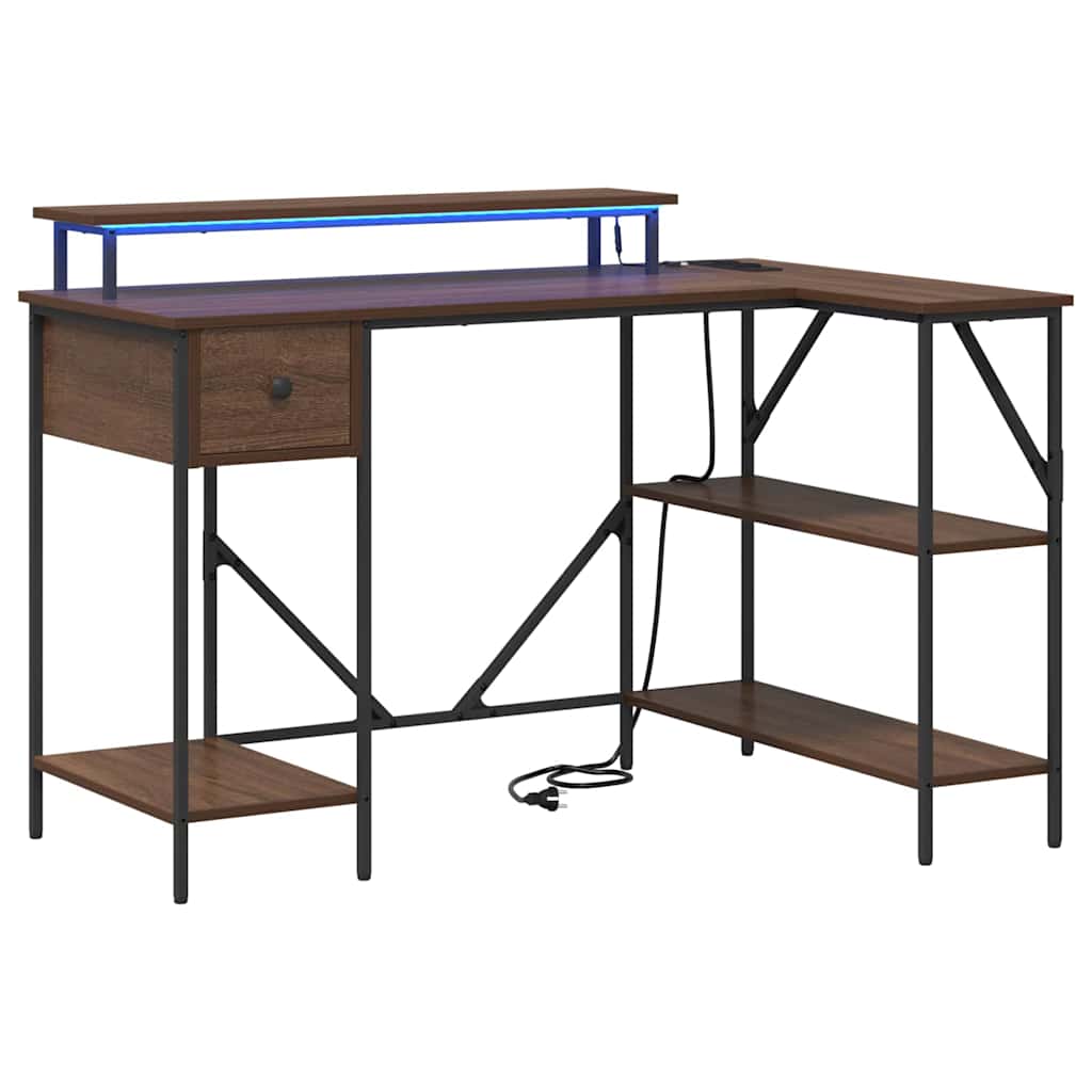 Bureau Chêne marron 120 x 79 x 86.5 cm Bois d'ingénierie - XIOS