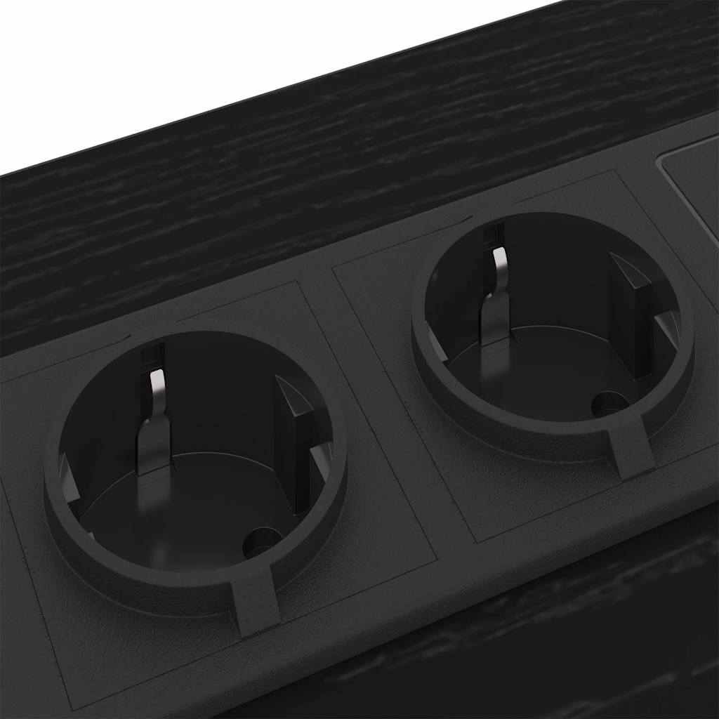 Table de chevet avec tiroir 2 pcs Chêne noir 30 x 48 x 61 cm