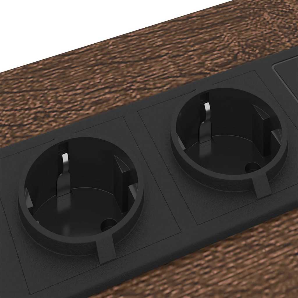 Table de chevet avec tiroir 2 pcs Chêne marron 30 x 48 x 61 cm