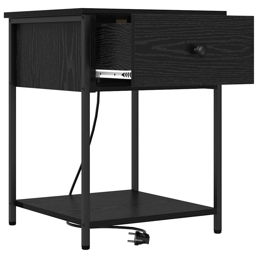 Cabinet de chevet Chêne noir 42 x 41 x 56 cm Bois d'ingénierie