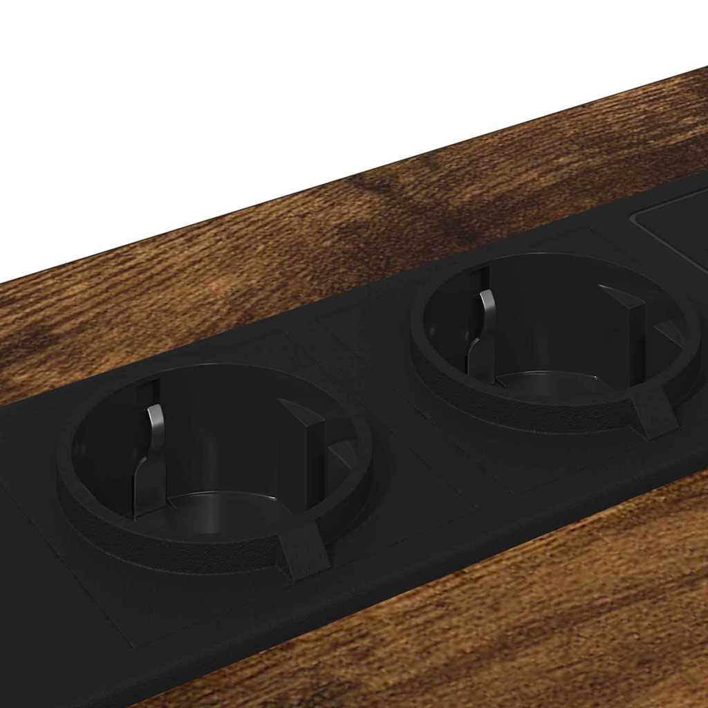 Cabinet de chevet Chêne fumé 42 x 41 x 56 cm Bois d'ingénierie