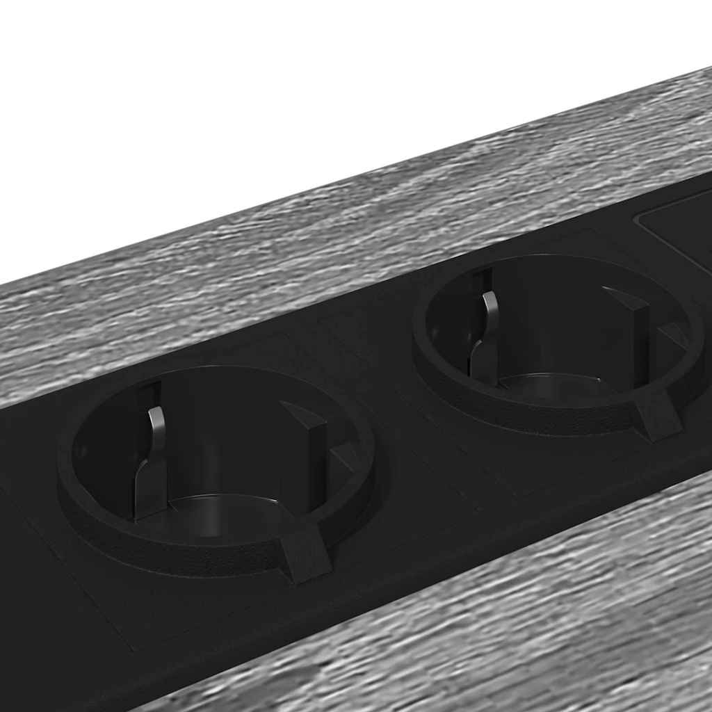 Cabinet de chevet avec tiroir 2 pcs Sonoma gris 42 x 41 x 56 cm