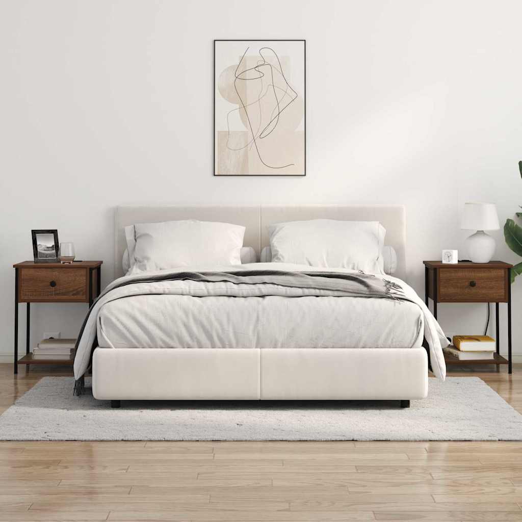 Cabinet de chevet 2 pcs Chêne marron 42 x 41 x 56 cm