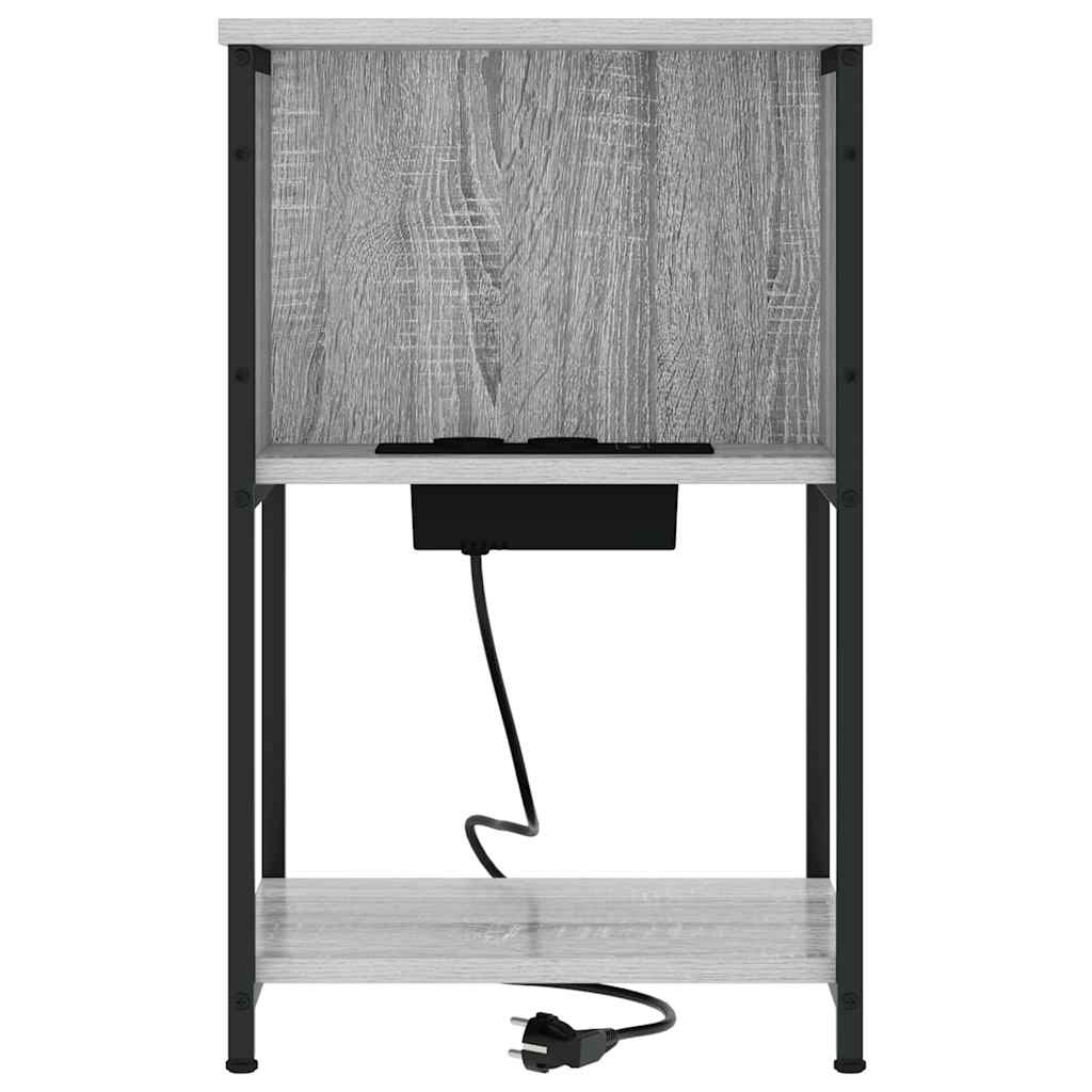 Cabinet de chevet 2 pcs Sonoma gris 38 x 31 x 61 cm