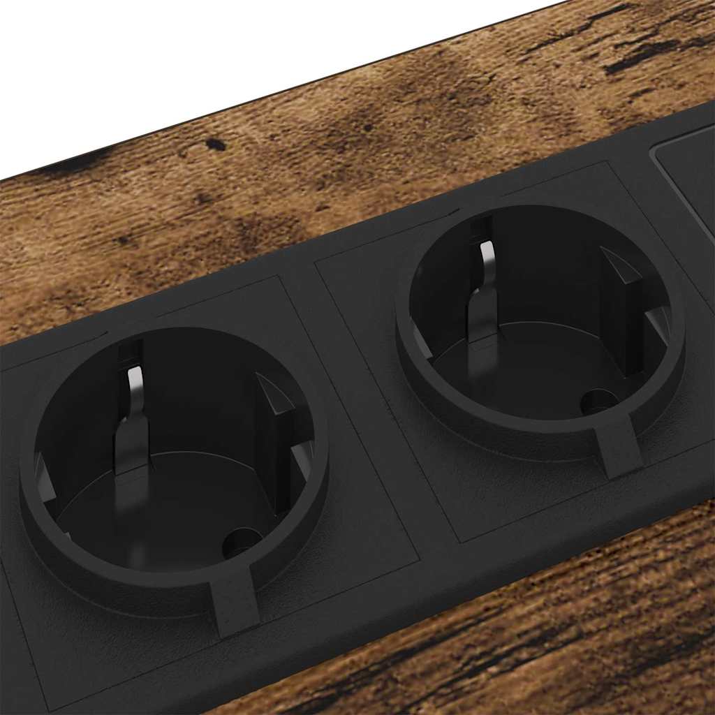 Cabinet de chevet Chêne fumé 42 x 41 x 61 cm Bois d'ingénierie