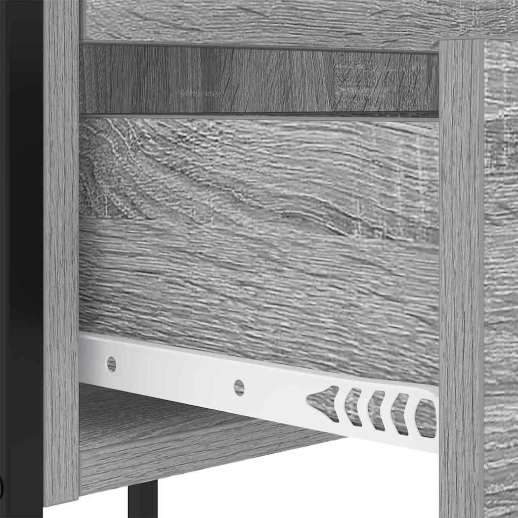 Cabinet de chevet Sonoma gris 42 x 41 x 61 cm Bois d'ingénierie