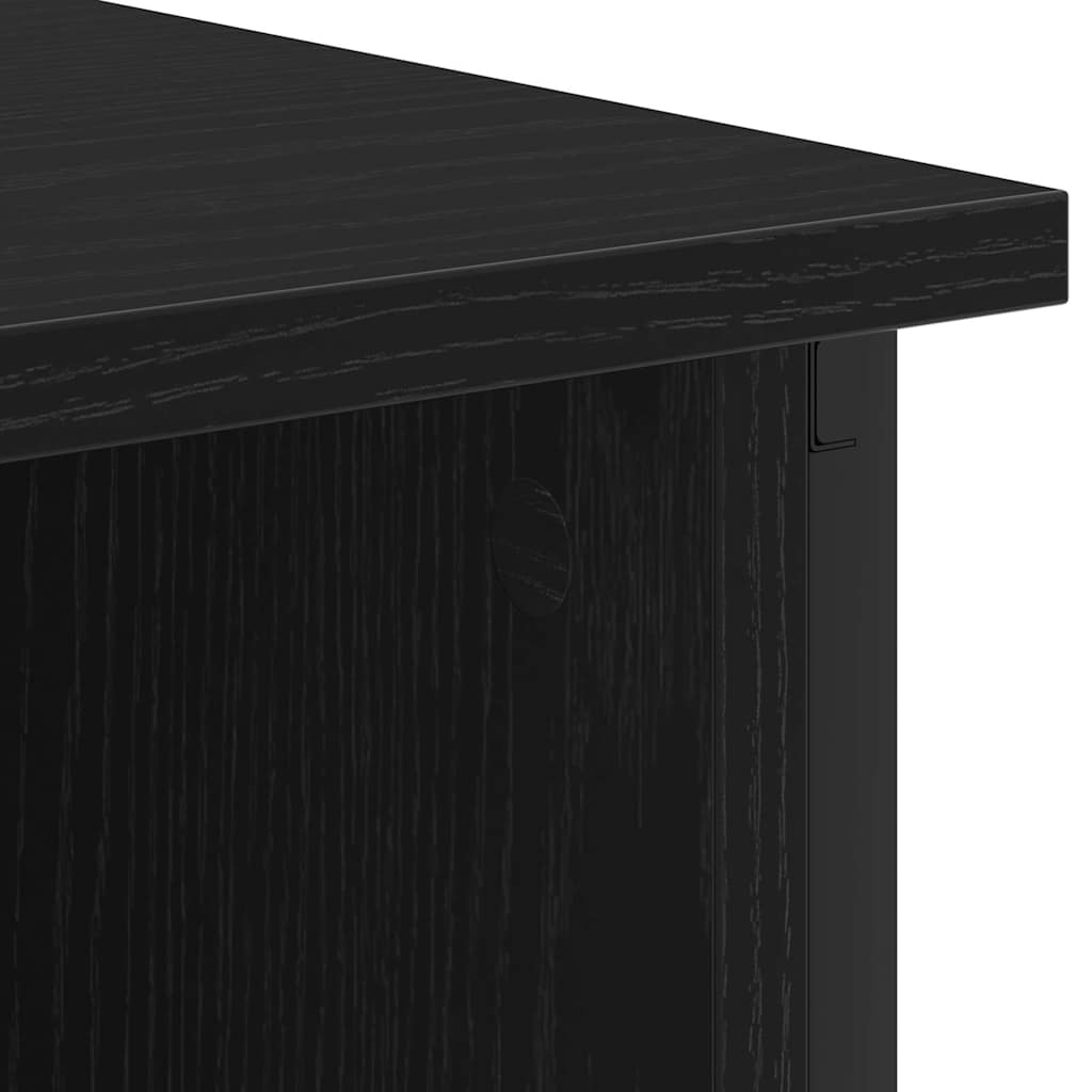 Cabinet de chevet Chêne noir 55 x 31 x 76 cm Bois d'ingénierie