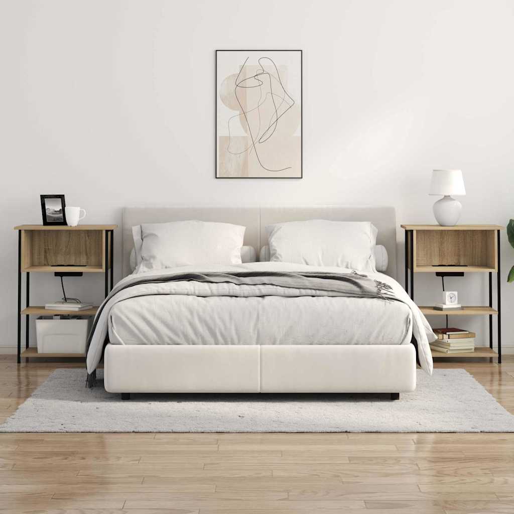 Cabinet de chevet Chêne sonoma 55 x 31 x 76 cm