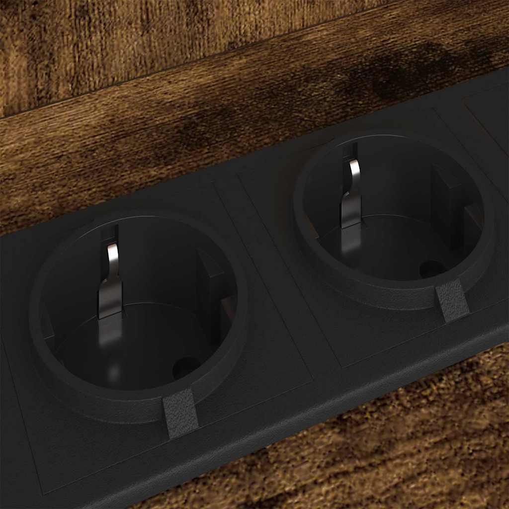 Cabinet de chevet Chêne fumé 55 x 31 x 76 cm Bois d'ingénierie