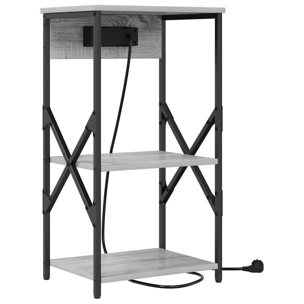 Cabinet de chevet 2 pcs Sonoma gris 41 x 31 x 76 cm - XIOS