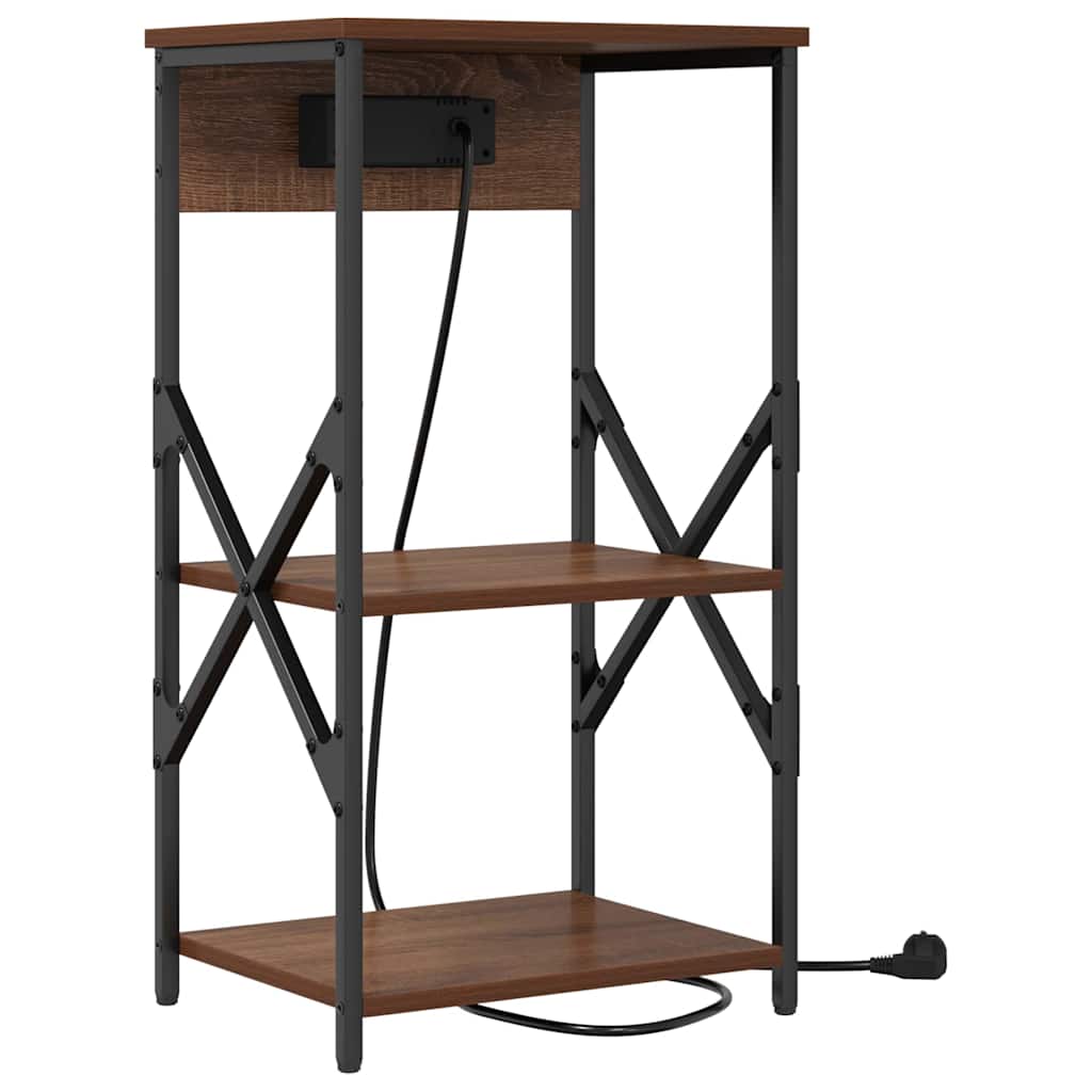 Cabinet de chevet 2 pcs Chêne marron 41 x 31 x 76 cm - XIOS