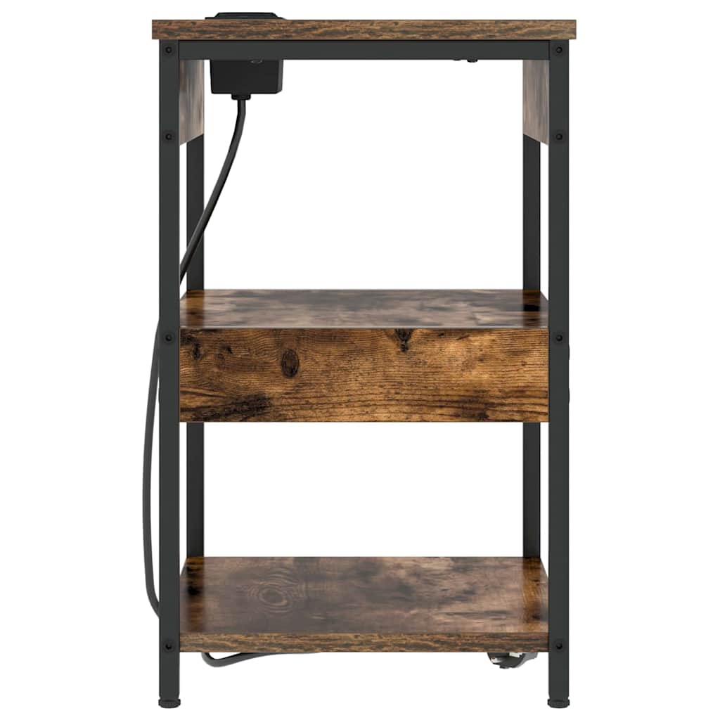 Cabinet de chevet Chêne fumé Bois d'ingénierie - XIOS