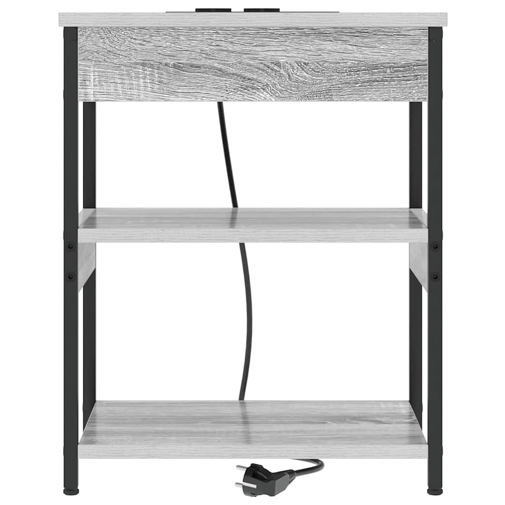 Cabinet de chevet 2 pcs Sonoma gris Bois d'ingénierie - XIOS