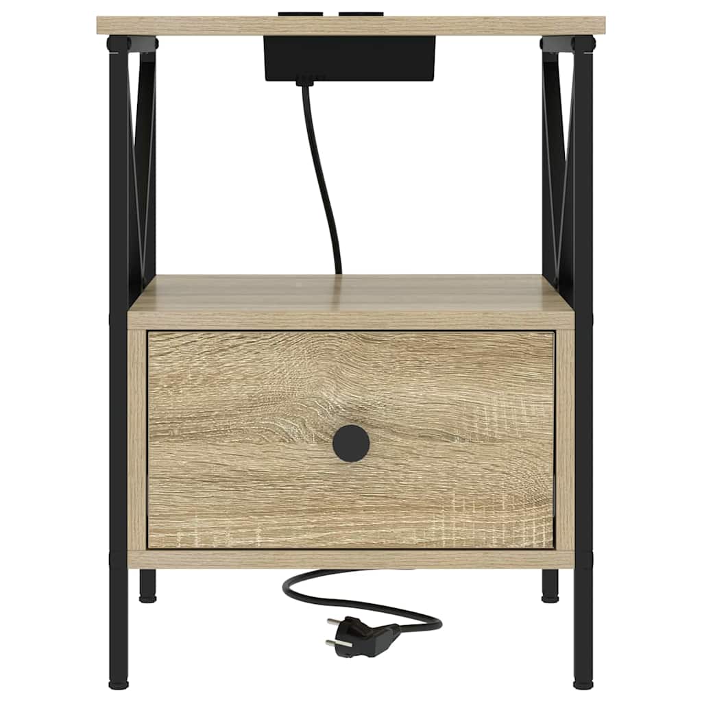Cabinet de chevet avec tiroir Chêne sonoma 41.5 x 40.5 x 55 cm - XIOS